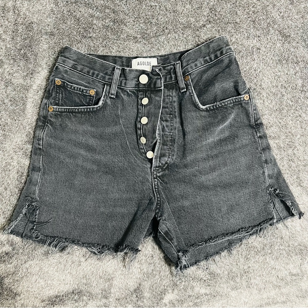 AGOLDE Dee Button Fly Shorts 25